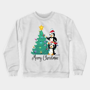 Merry Christmas Penguin Crewneck Sweatshirt